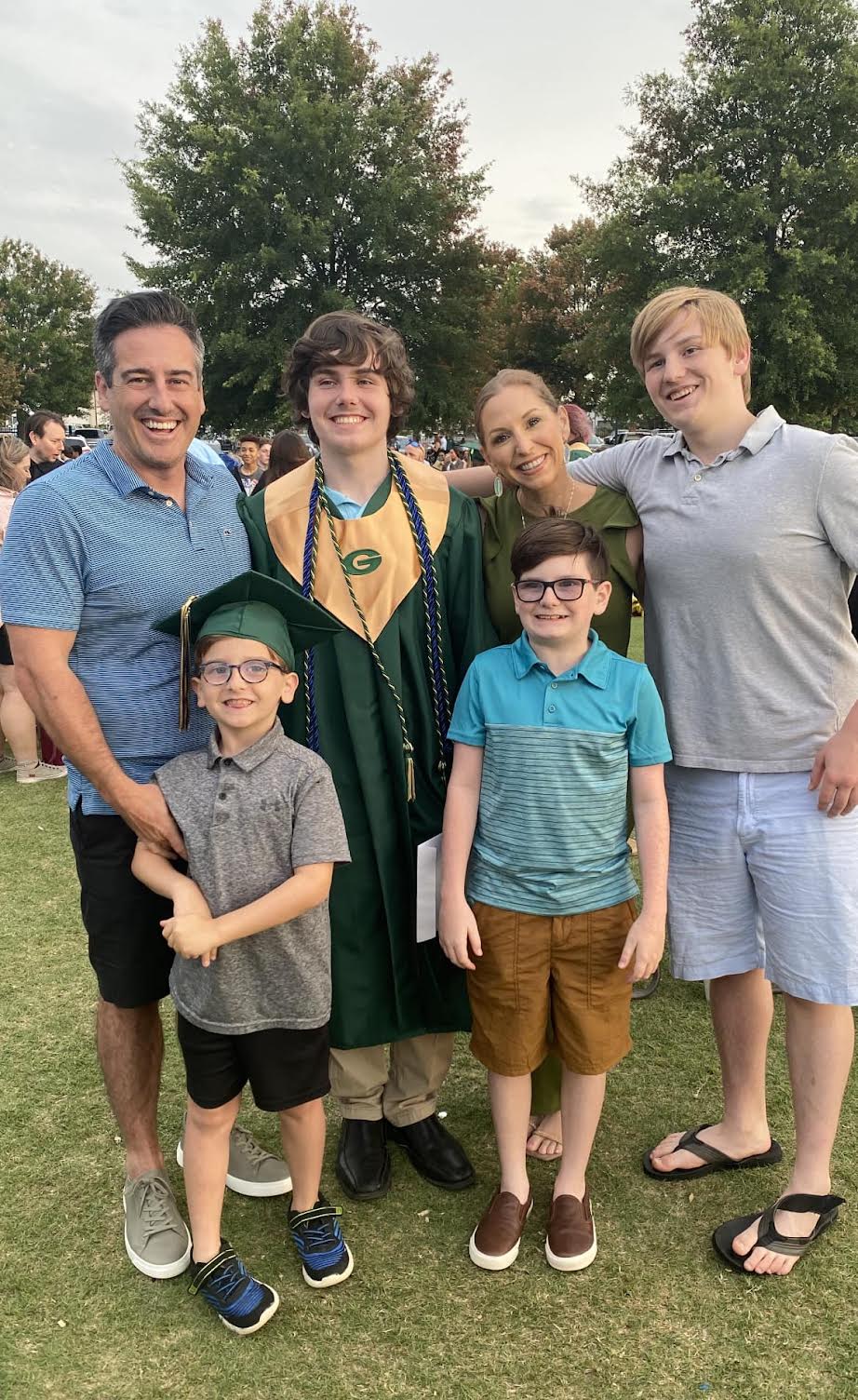 family at graduation