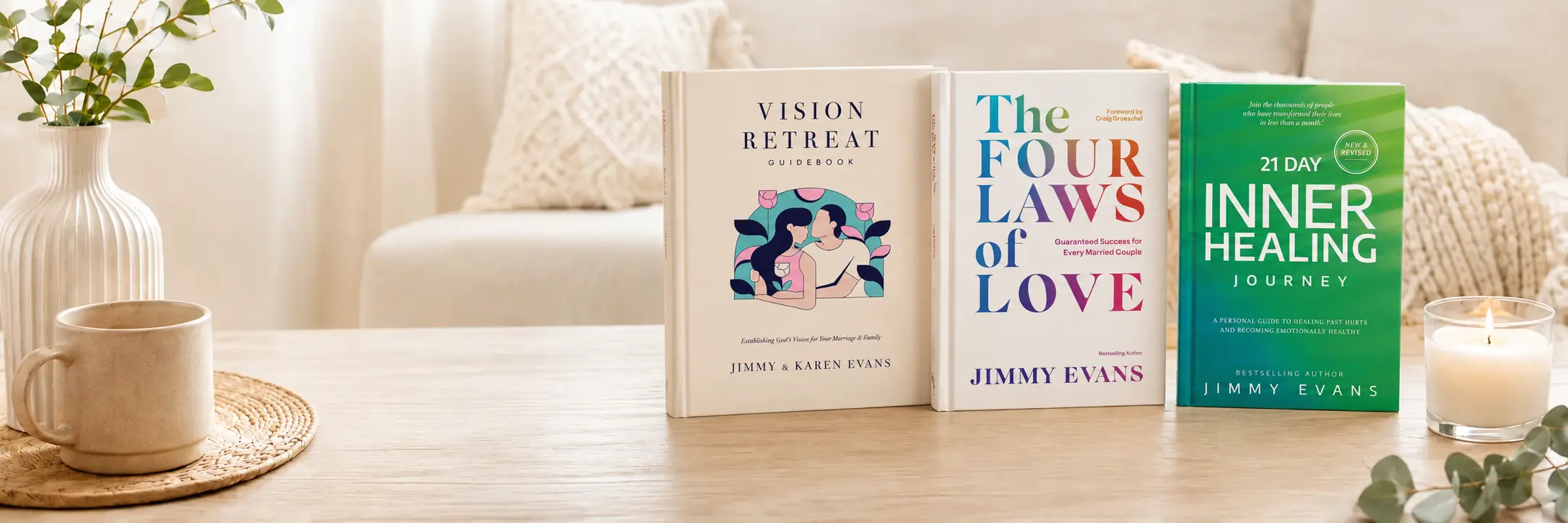 books promo vision retreats, four laws of love, 21 day inner healing
