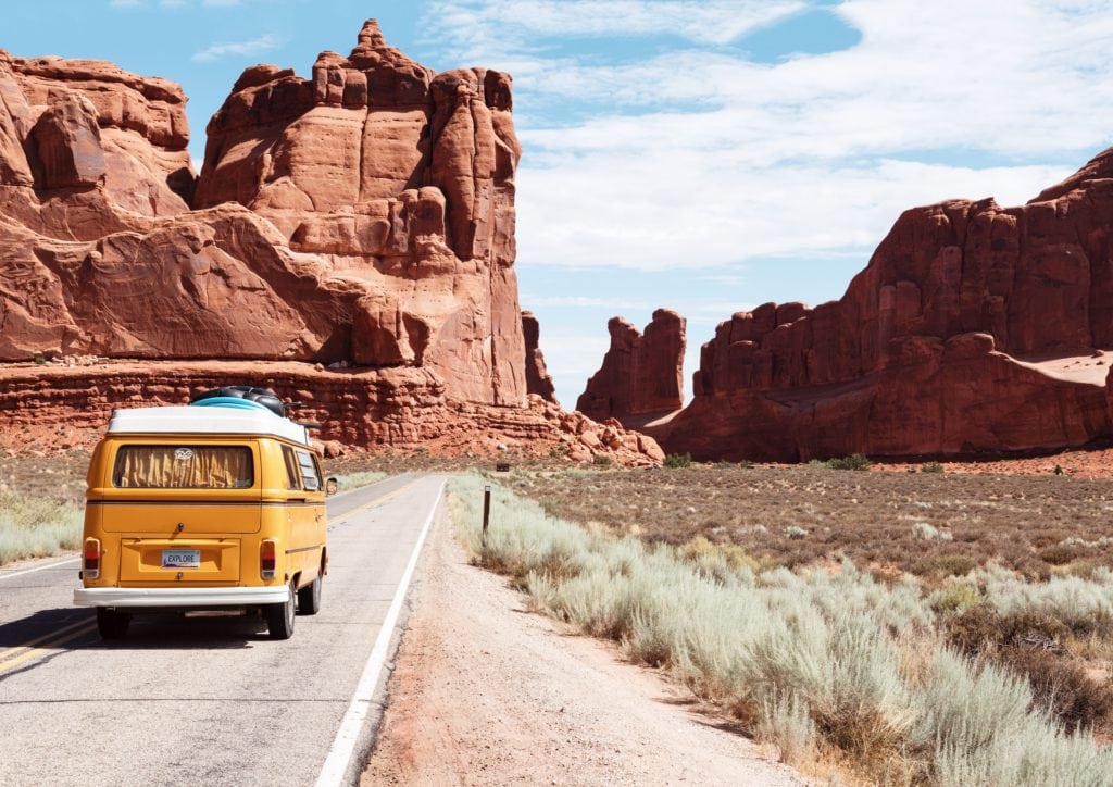 car on a road