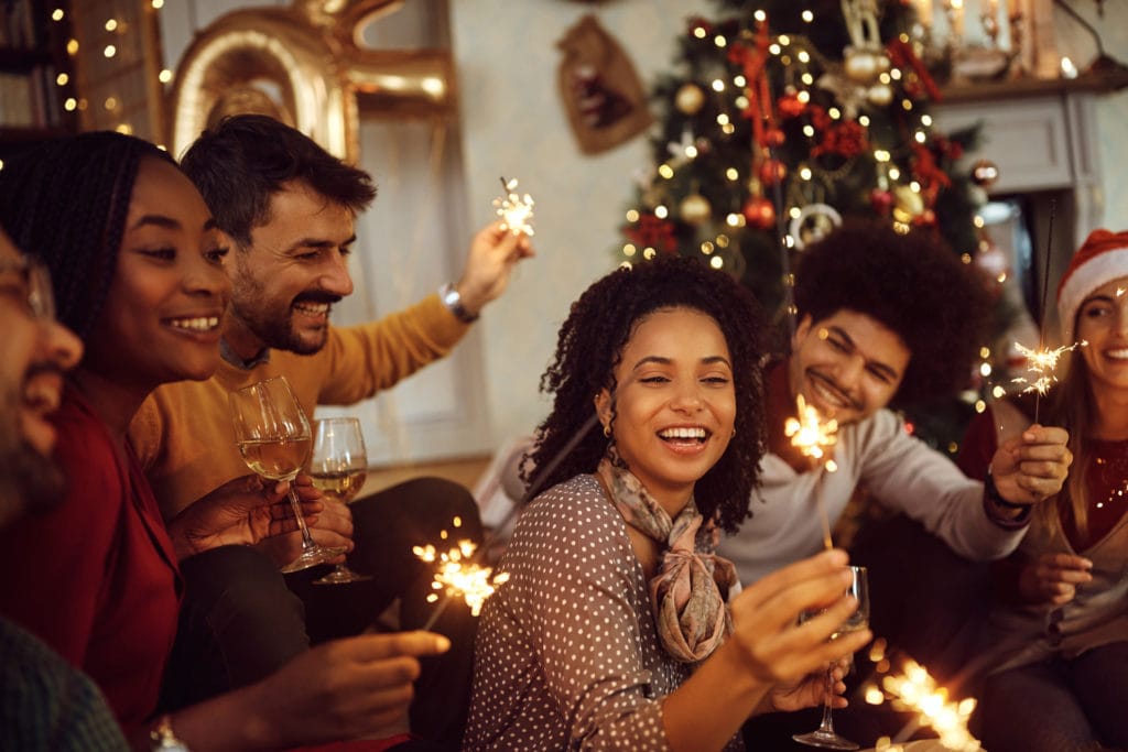 family celebrating