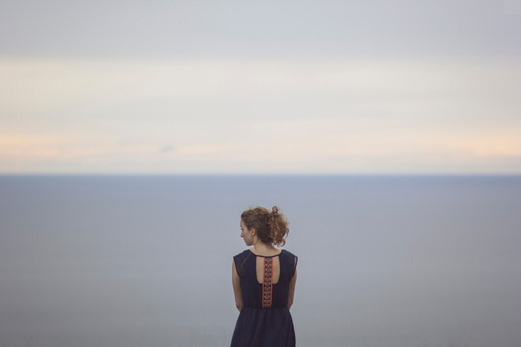 alone woman