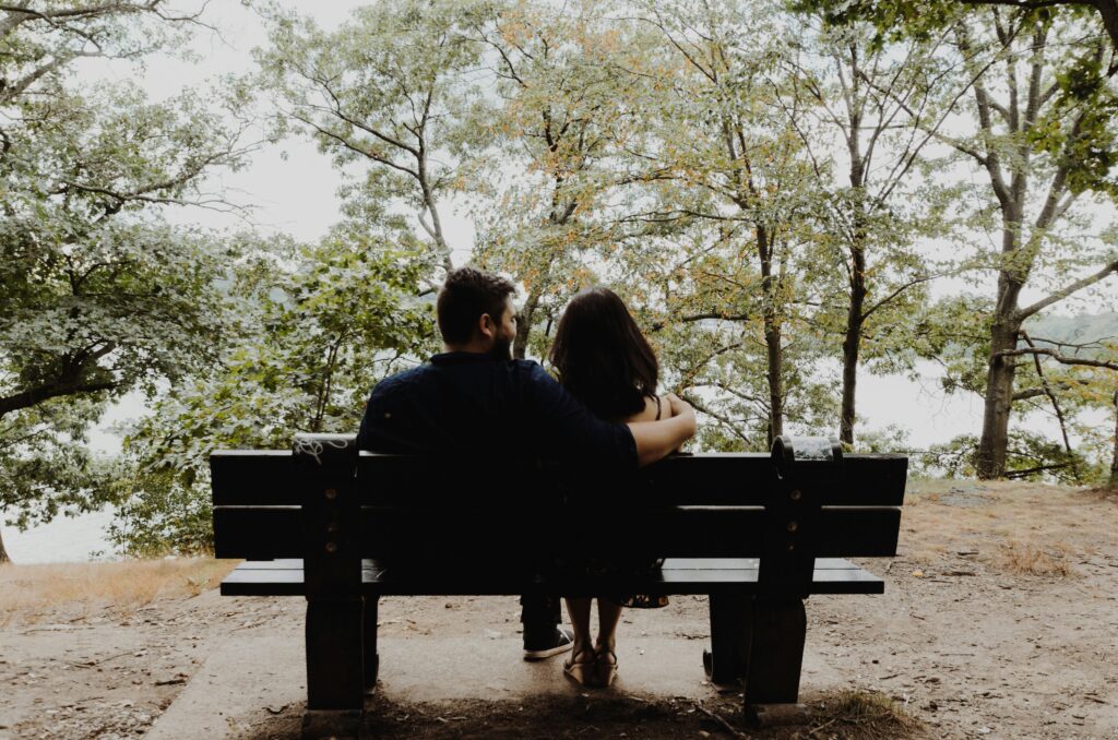 couple on bench