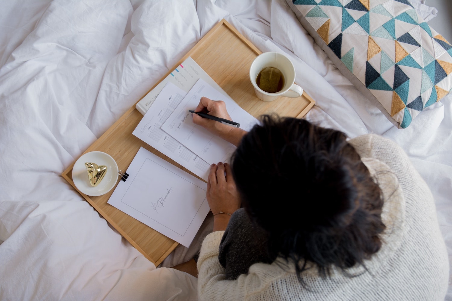 person writing