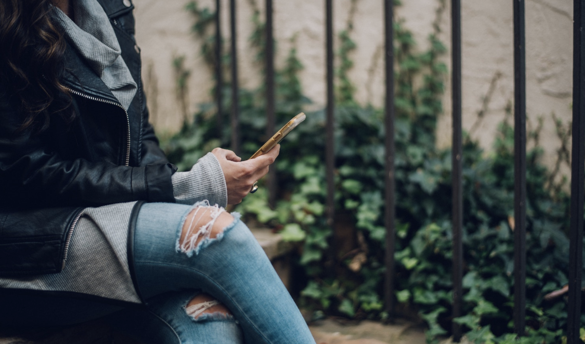 person holding a phone