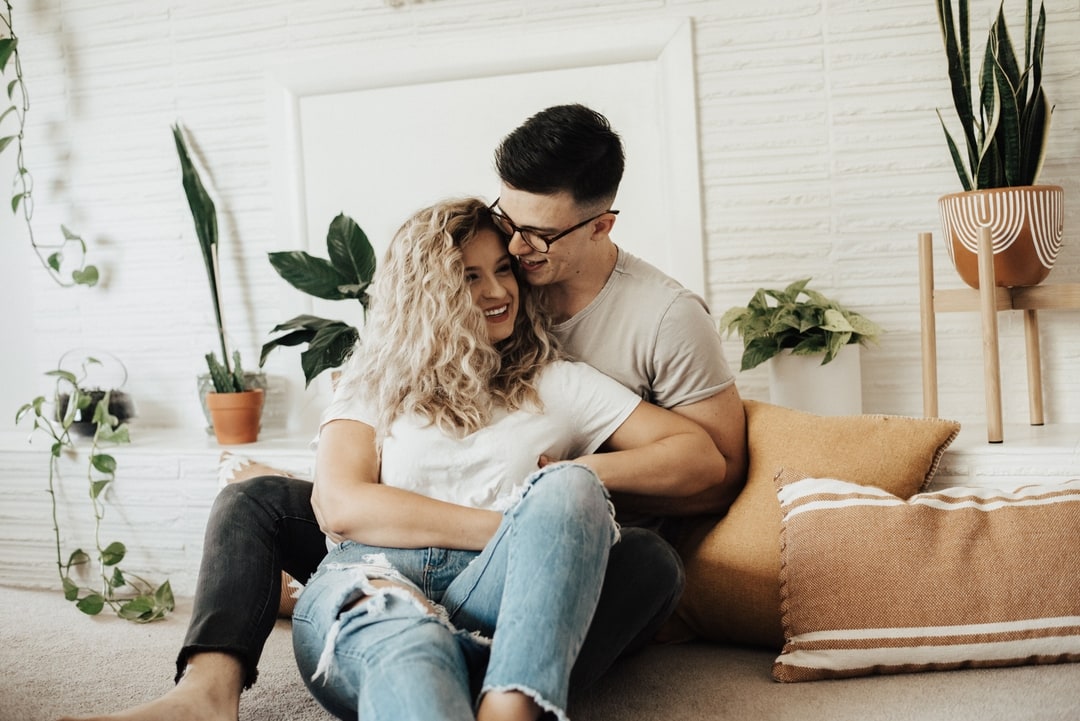 a couple sitting together
