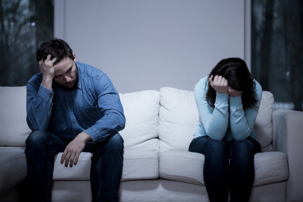 couple sad